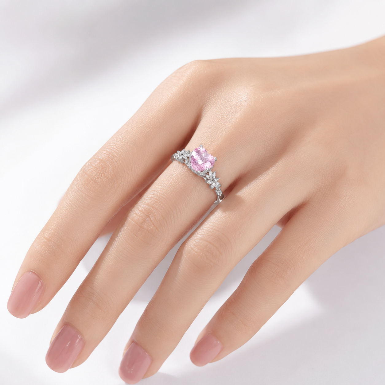 Pink Zirconia Sakura Dream Ring by Rose & Oliver - product image 2