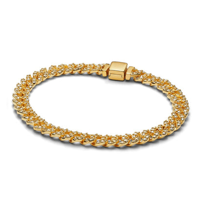 Pave Cuban Bracelet | Gold by Rose & Oliver - product image 3