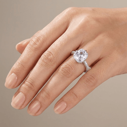 Oval Zirconia White Gold Elegant Ring by Rose & Oliver - product image 2