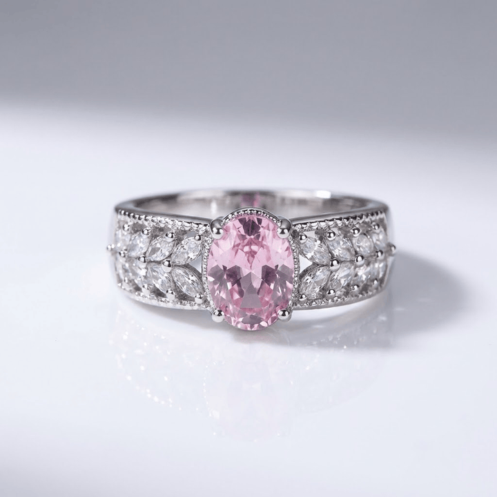 Pink Crystal Band Ring - (Adjustable) by Rose & Oliver - product image 1