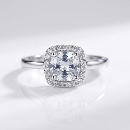 Zirconia Silver Halo Ring by Rose & Oliver - product image 1