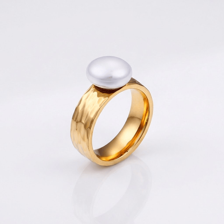 Gold Pearl Vintage Ring by Rose & Oliver - product image 1