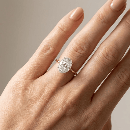 Oval Diamond Solitaire Ring by Rose & Oliver - product image 2
