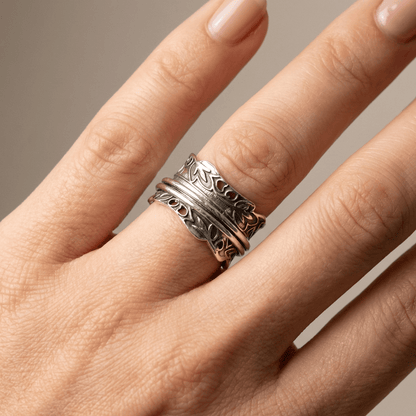 Silver Zirconia Layered Ring Set by Rose & Oliver - product image 2