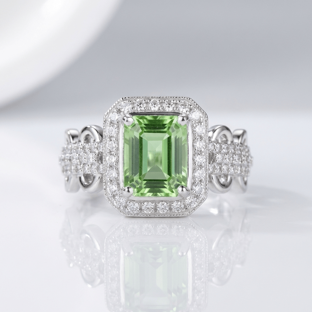 Emerald Halo Ring by Rose & Oliver - product image 1