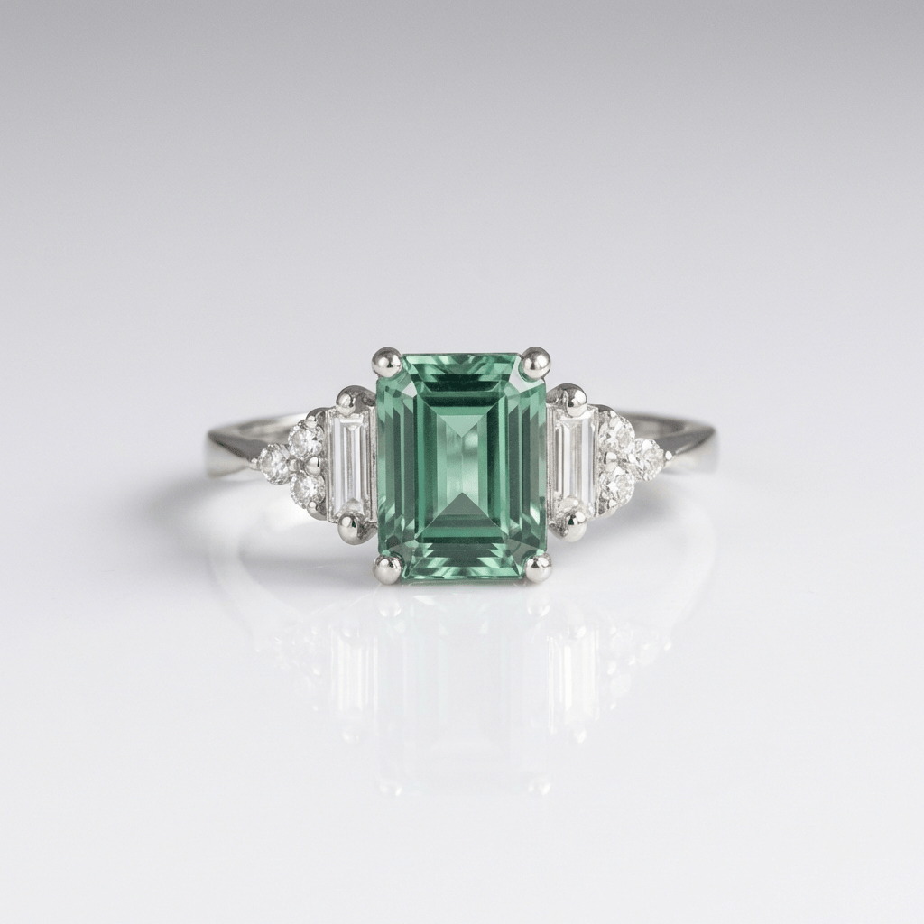 Silver Diamond Trio Ring by Rose & Oliver - product image 1