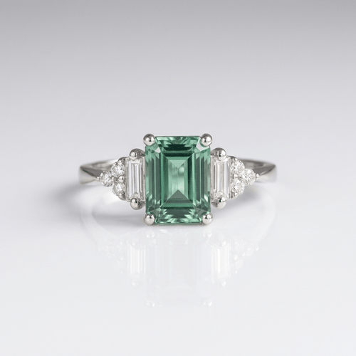 Silver Diamond Trio Ring by Rose & Oliver - product image 1