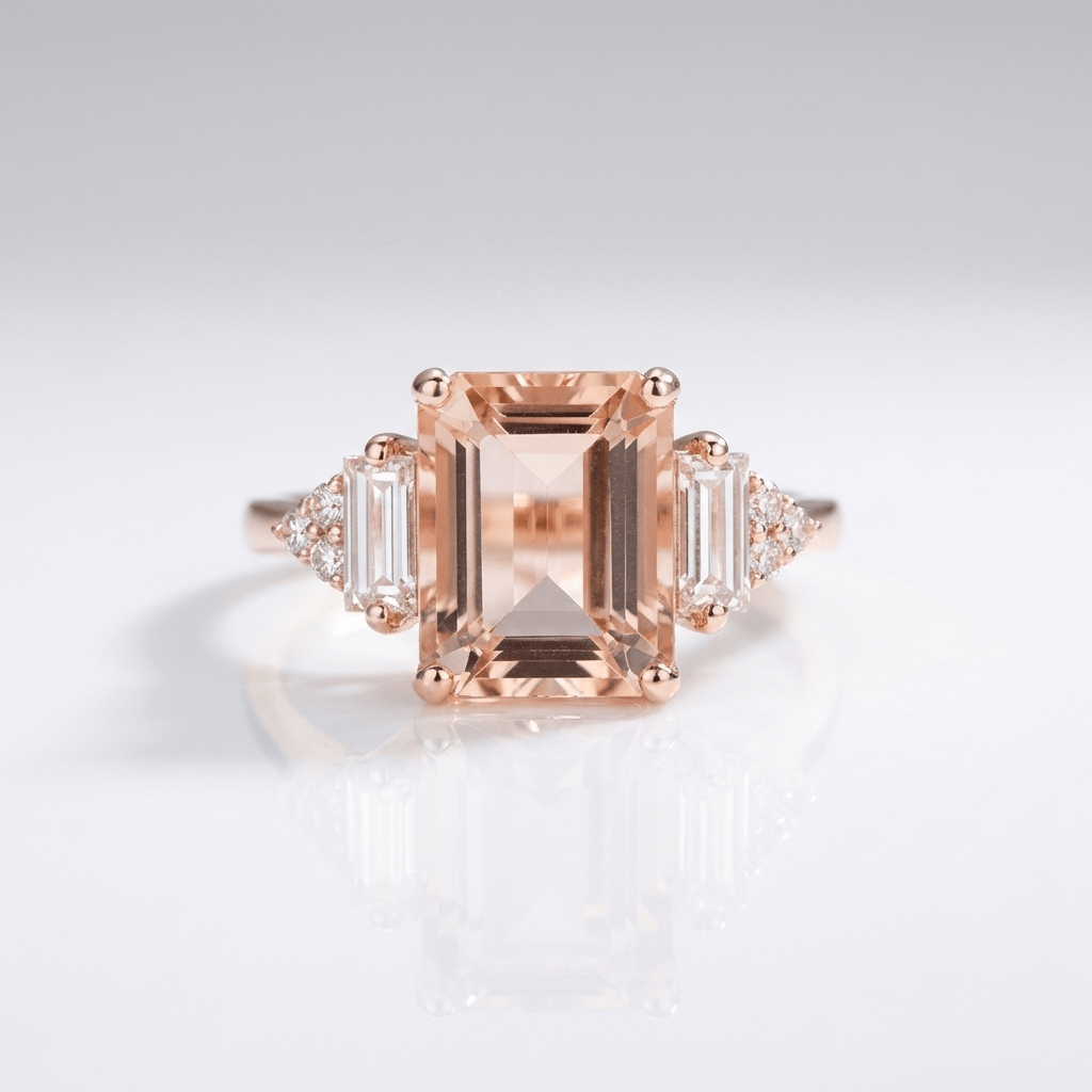 Silver Diamond Trio Ring by Rose & Oliver - product image 3