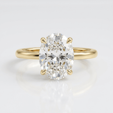 Gold Oval Diamond Solitaire Ring by Rose & Oliver - product image 1