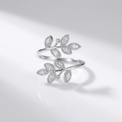 Gold Leaf Wrap Ring - (Adjustable) by Rose & Oliver - product image 3