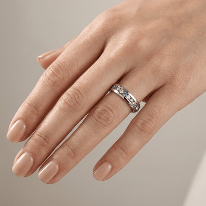 Colorful Crystal Eternity Band Ring by Rose & Oliver - product image 4