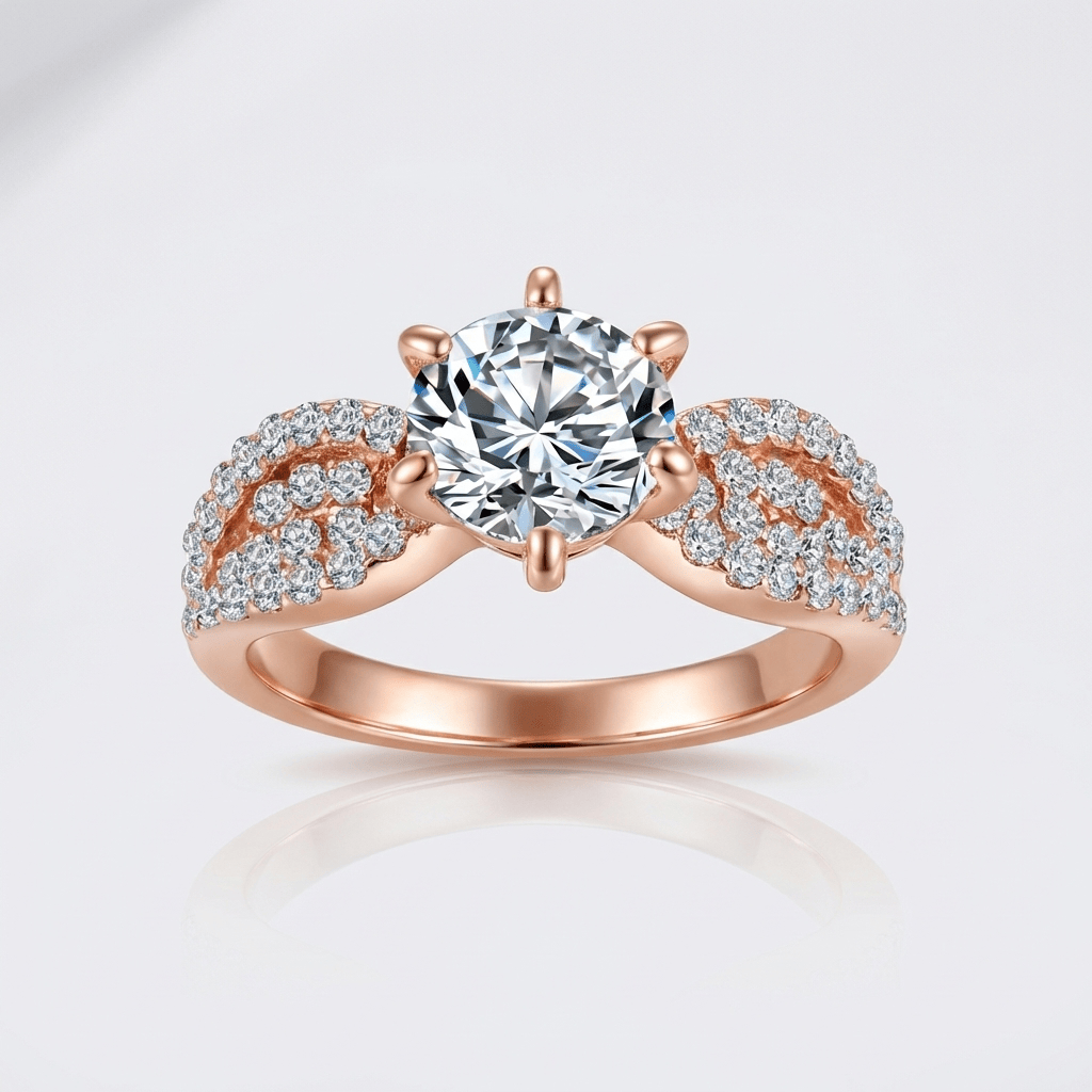 Rose Gold Diamond Legacy Ring by Rose & Oliver - product image 1