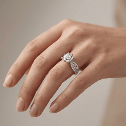 Rose Gold Diamond Legacy Ring by Rose & Oliver - product image 4