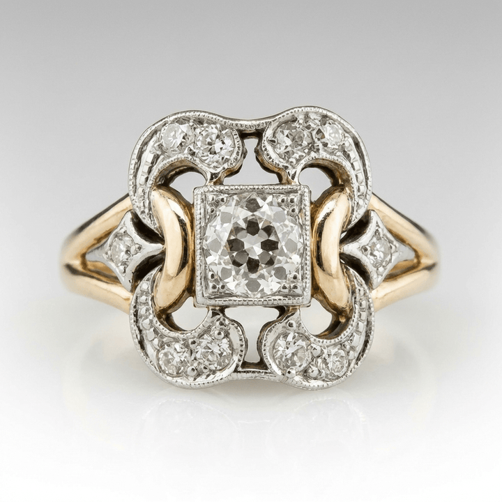 Diamond Retro Sculptural Ring by Rose & Oliver - product image 1