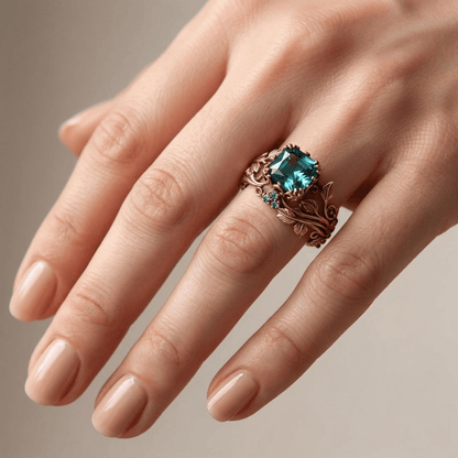Rose Gold Enchanted Forest Ring by Rose & Oliver - product image 2