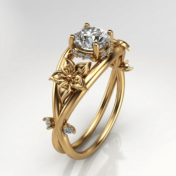Gold Zirconia Blooming Grace Ring by Rose & Oliver - product image 1