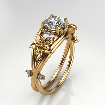Gold Zirconia Blooming Grace Ring by Rose & Oliver - product image 1