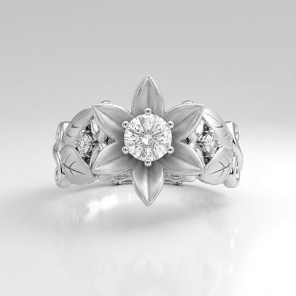 Silver Zirconia Petal Crown Ring by Rose & Oliver - product image 3