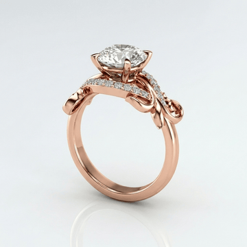 Rose Gold Zirconia Graceful Vine Ring by Rose & Oliver - product image 1