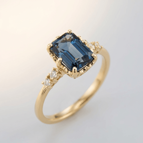 Gold Sapphire & Diamond Ring by Rose & Oliver - product image 1