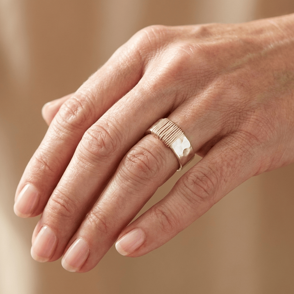 Handmade Silver & Coil Ring by Rose & Oliver - product image 2