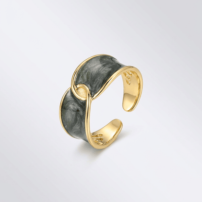 Jade Double Stone Ring - (Adjustable) by Rose & Oliver - product image 1