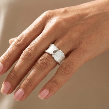 Jade Double Stone Ring - (Adjustable) by Rose & Oliver - product image 4