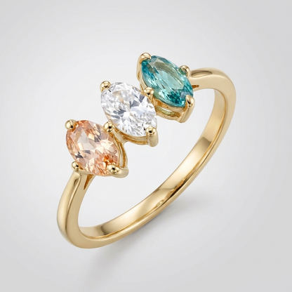 Golden Trio Ring by Rose & Oliver - product image 1