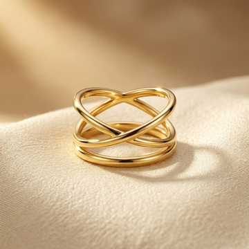 Gold Minimalist Wrap Ring by Rose & Oliver - product image 1