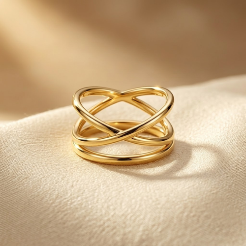 Gold Minimalist Wrap Ring by Rose & Oliver - product image 1