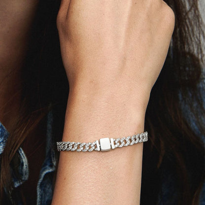 Pave Cuban Bracelet | Gold by Rose & Oliver - product image 7