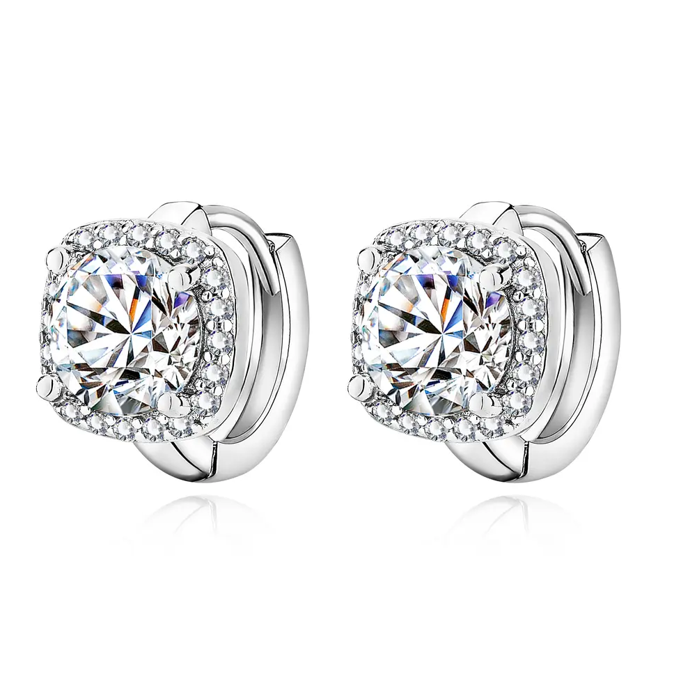 Nadine square earrings | Gold by Rose & Oliver - product image 2
