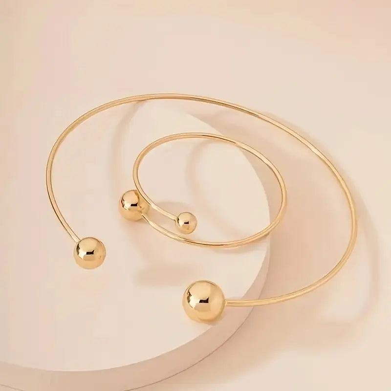 Glow™ | Gold Bracelet Set by Rose & Oliver - product image 4