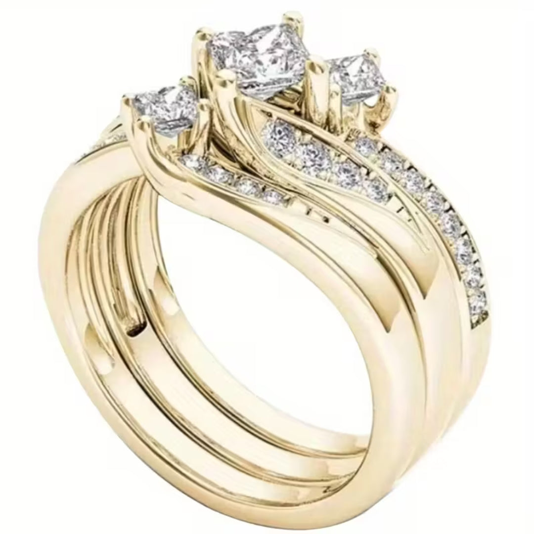 Princess Cut Triple Halo Ring by Rose & Oliver - product image 2