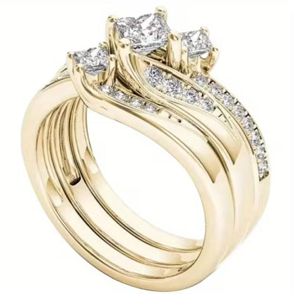 Princess Cut Triple Halo Ring by Rose & Oliver - product image 2