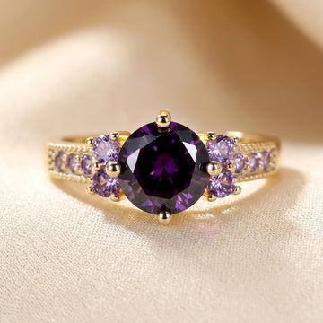 Gold Amethyst Accent Ring by Rose & Oliver - product image 1