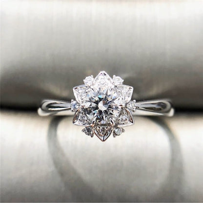 Silver Zirconia Lotus Light Ring by Rose & Oliver - product image 3