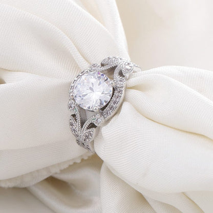 Vintage Zirconia Silver Braided Ring by Rose & Oliver - product image 3