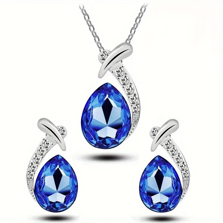 Classic Mermaid Elegance Jewelry Set | White Gold by Rose & Oliver - product image 1