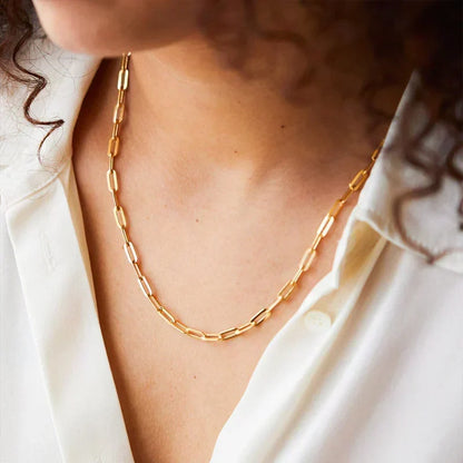 Archen™ | Gold Elegant Chain Necklace by Rose & Oliver - product image 5