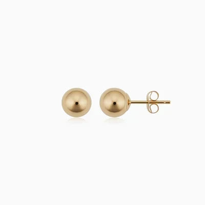 Ball™ | Gold Stud Earrings by Rose & Oliver - product image 2