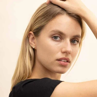 Ball™ | Gold Stud Earrings by Rose & Oliver - product image 6