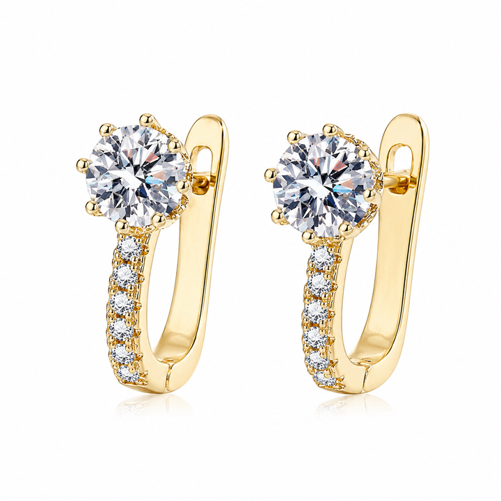 Channel Huggie Earrings | Gold by Rose & Oliver - product image 1