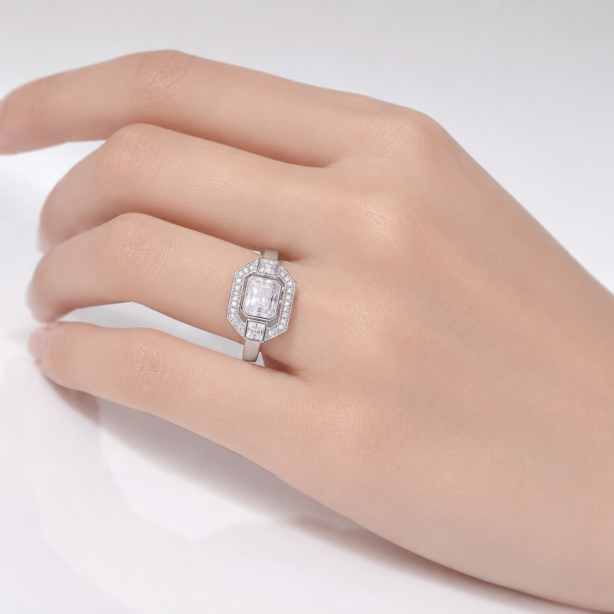 Diamond Square Vintage Ring by Rose & Oliver - product image 2