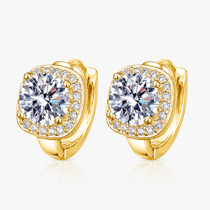 Nadine square earrings | Gold by Rose & Oliver - product image 1