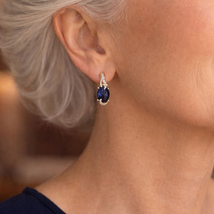 Royal Midnight Drop Earrings by Rose & Oliver - product image 2