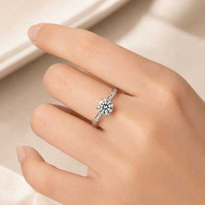 Silver Zirconia Modern Embrace Ring by Rose & Oliver - product image 2