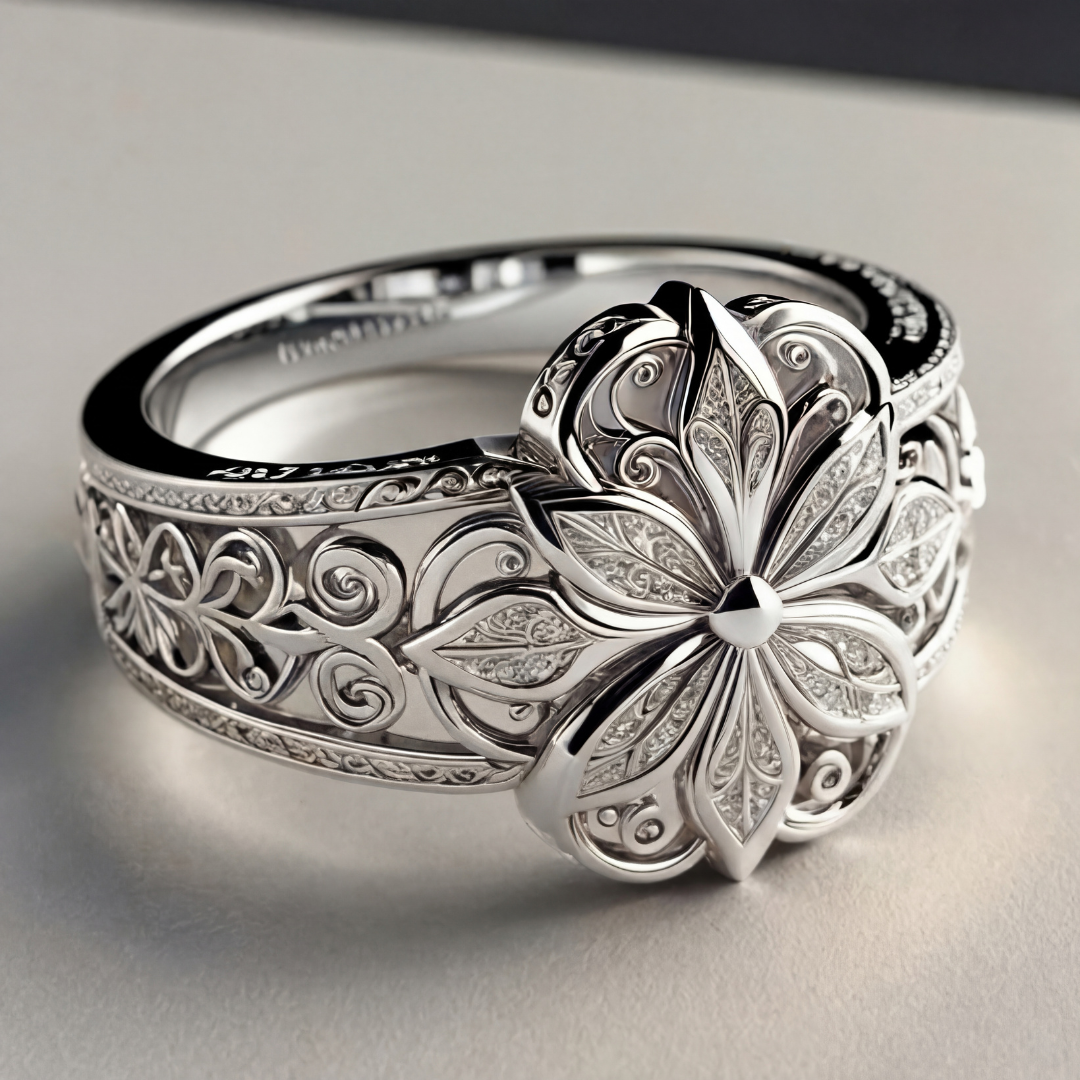Flower Zirconia Exotic Gold Ring by Rose & Oliver - product image 2