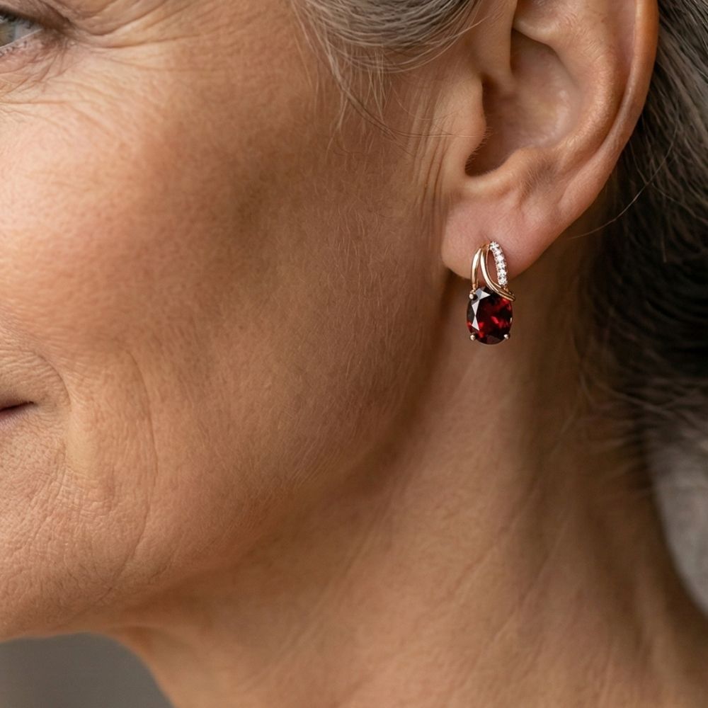 Veressa Ruberine Earrings by Rose & Oliver - product image 2