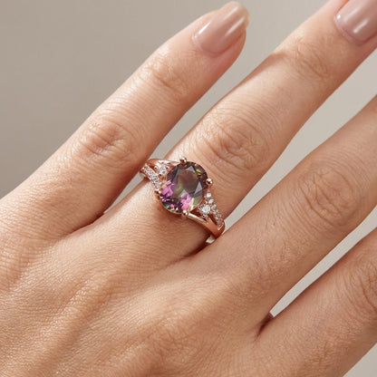 Mystic Topaz Rose Gold Ring by Rose & Oliver - product image 2